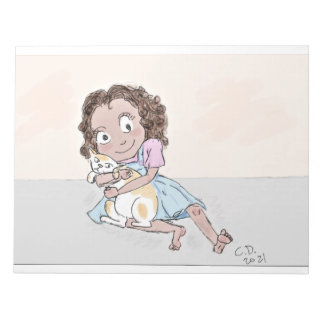 Bloc-note ragamuffins avec arrière - plan Tails&Tots