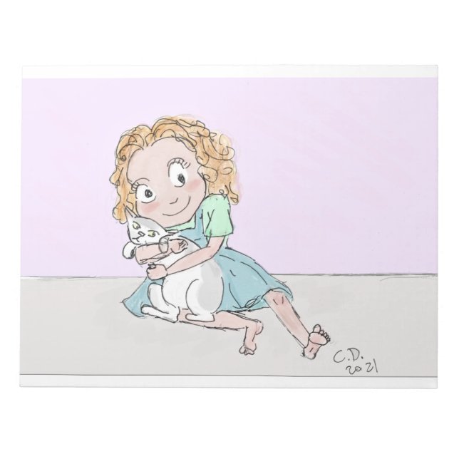 Bloc-note ragamuffins blond Tails&Tots (Devant)