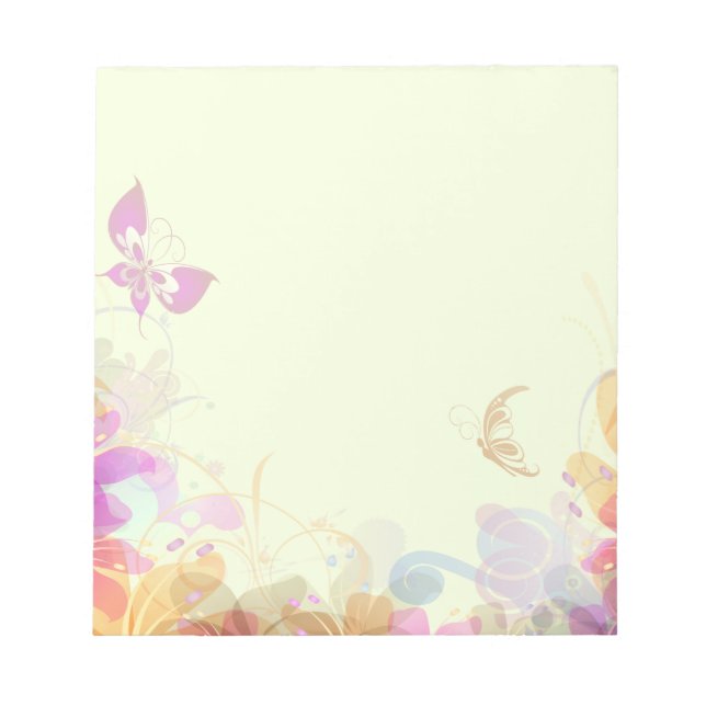Bloc-note Rainbow Pastel Florals (Devant)