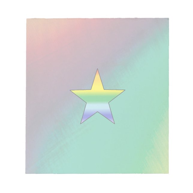 Bloc-note Rainbow Star (Devant)
