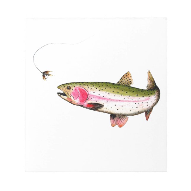 Bloc-note Rainbow Trout Fly (Devant)
