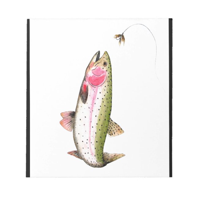 Bloc-note Rainbow Trout Fly (Devant)