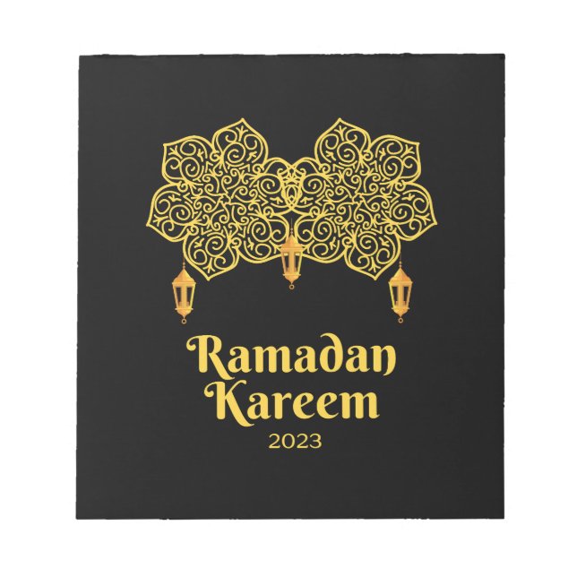 Bloc-note Ramadan Kareem Signification - Aïd Moubarak 2023 (Devant)