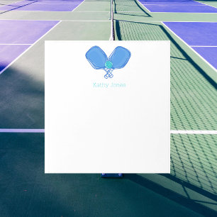 Bloc-note Raquettes de Pickleball Croisées Personnalisées &