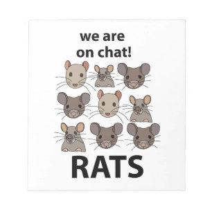 Bloc-note Rats Animal Nous sommes sur le chat Drôles Rats