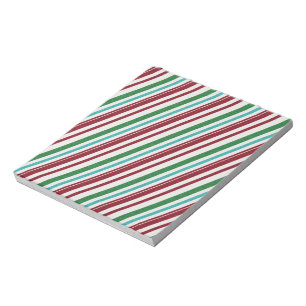 Bloc-note Rayures de bonbon Paillettes
