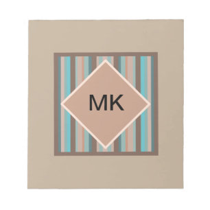 Bloc-note Rayures de l'océan pacifique