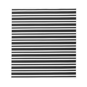 Bloc-note Rayures noires et blanches motif sans fin