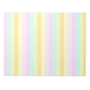 Bloc-note Rayures verticales Pastels