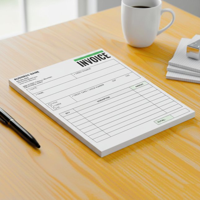 Bloc-note Receipt Books, Invoice Booklet for Small Business (Custom Sales Receipt Books)