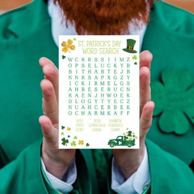 Bloc-note Recherche de mots de la Saint-Patrick (Créateur téléchargé)