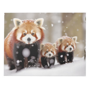 Bloc-note Red Panda Animal Famille errer Nature