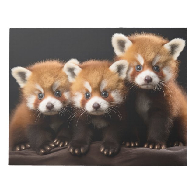 Bloc-note Red Panda Wild Animal Portrait Nature Beauté (Devant)