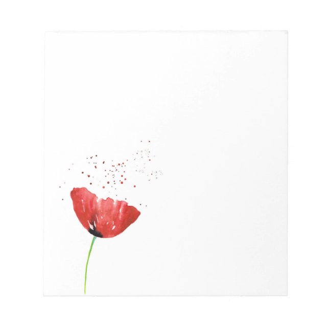 Bloc-note Red Poppy (Devant)