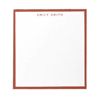 Bloc-note Red Simple Modern