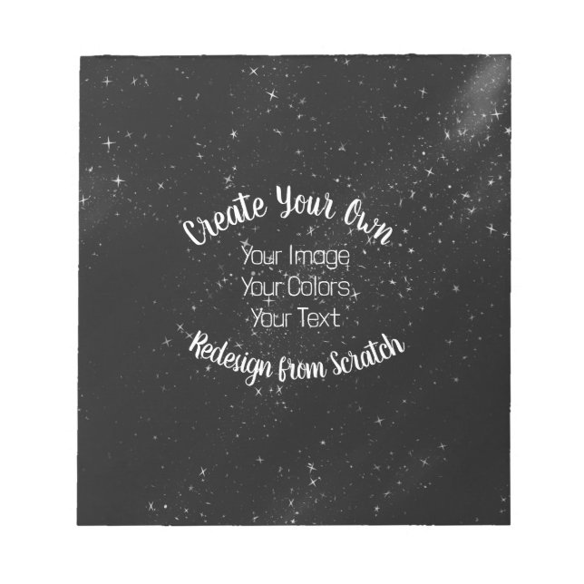 Bloc-note Redessiner à partir de zéro - Créez le vôtre (Devant)