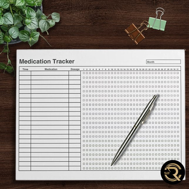 Bloc-note Registre Quotidien de Suivi des Médicaments (Créateur téléchargé)