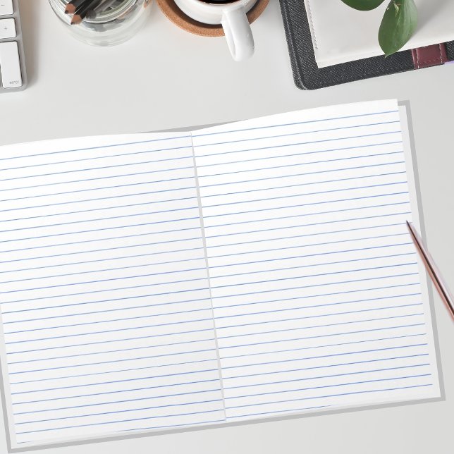 Bloc-note Règle du collège Paysage en papier bleu à ligne 11 (Créateur téléchargé)