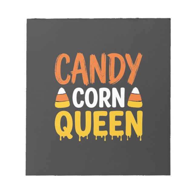 Bloc-note Reine Candy Corn Graphique Halloween_1 (Devant)