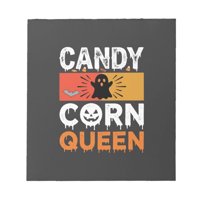 Bloc-note Reine de bonbons de Halloween SVG Design (Devant)