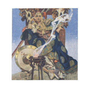 Bloc-note Reine Maeve Princesse Guerrière Art Fantastique
