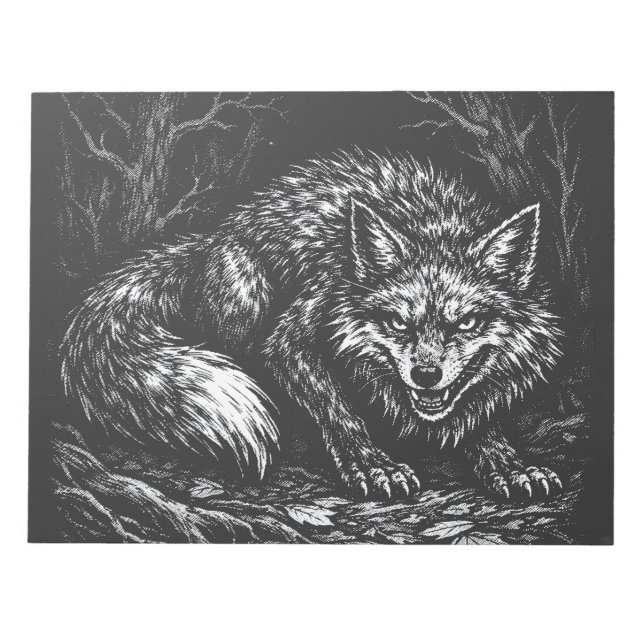 Bloc-note Renard rusé de la forêt — par BurnsInHell (Devant)