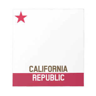 Bloc-note RÉPUBLIQUE DE CALIFORNIE Drapeau Drapeau Drapeau D
