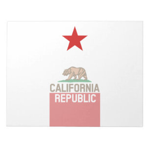 Bloc-note RÉPUBLIQUE DE CALIFORNIE Étoile Drapeau