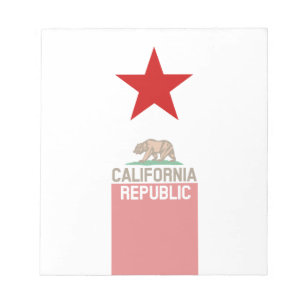 Bloc-note RÉPUBLIQUE DE CALIFORNIE Étoile Drapeau