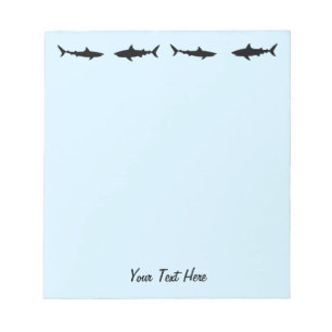 Bloc-note Requin vintage moderne - Requins Personnalisé