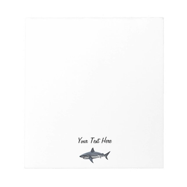 Bloc-note Requin vintage moderne tendance Personnalisé (Devant)