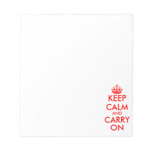 Bloc-note Restez calme et portez des tampons   écriture