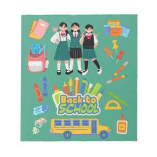 Bloc-note Retour à l'école Fournitures tendance