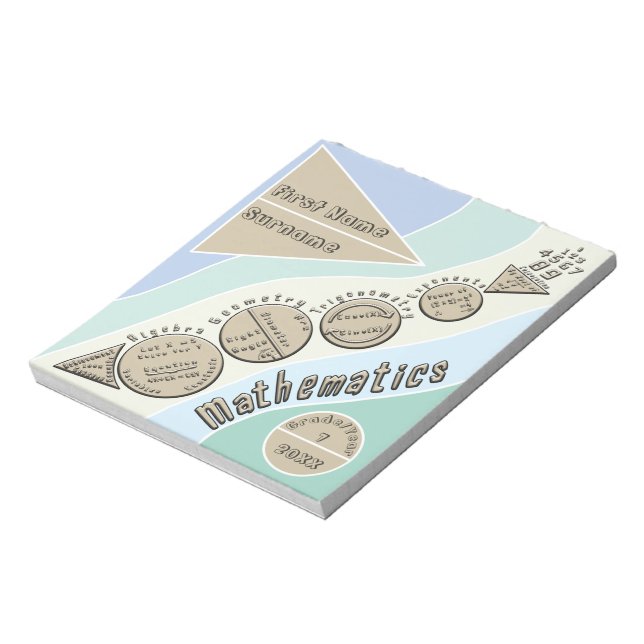 Bloc-note Retour Aux Mathématiques (Tourné)