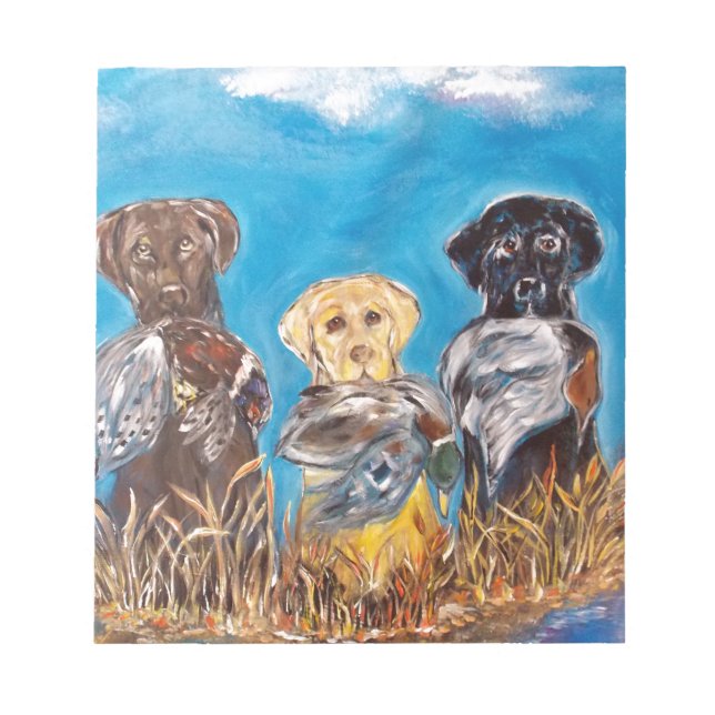 BLOC-NOTE RETRIEVEURS LABRADOR (Devant)