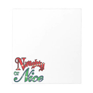 Bloc-note Retro Christmas, Naughty or Nice Red Green Letters