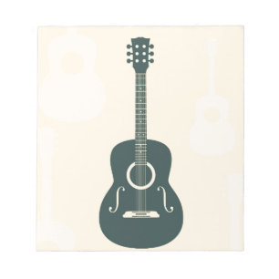 Bloc-note Retro guitar acoustic music