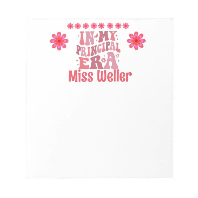 Bloc-note Retro Personnalisé À Mon Époque Principale (Devant)