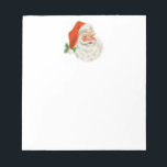 Bloc-note Rétro Vintage Jolly Santa Claus de Christmas<br><div class="desc">Un bloc-notes avec une photo festive rétro. Le vieux Père Noël Jolly avec ses joues rousses et son sourire chaleureux et amical. Un peu de nostalgie de l'ancienne école pour les vieux temps,  cette image rappelle les souvenirs des célébrations du passé de Noël.</div>