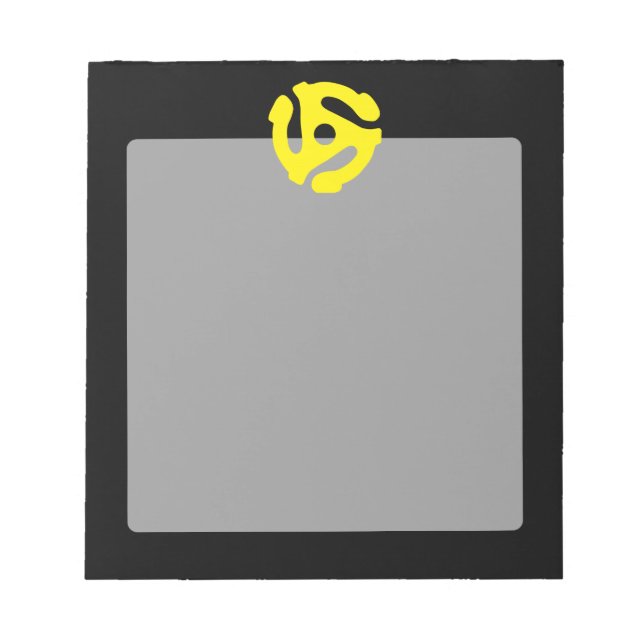 Bloc-note Rétro Vintage Yellow 45 Spacer DJ (Devant)