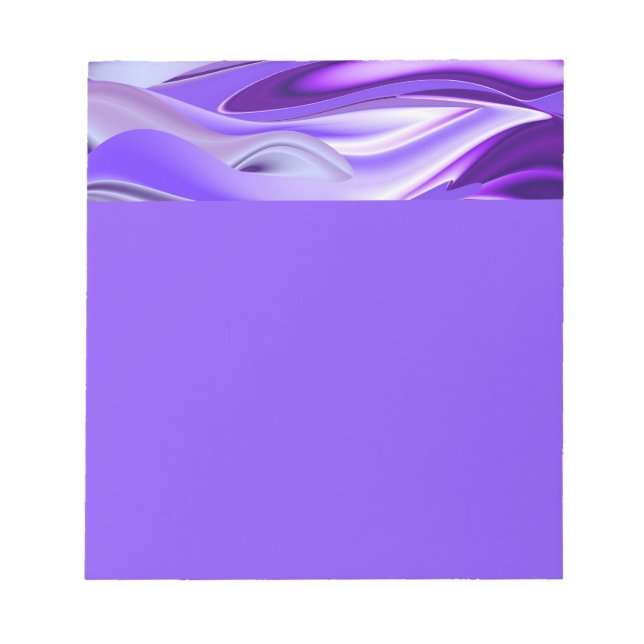 Bloc-note Rêves arc-en-ciel à fleurs violettes (Devant)