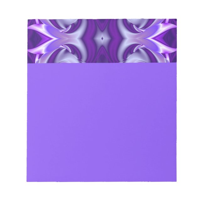 Bloc-note Rêves arc-en-ciel à fleurs violettes (Devant)