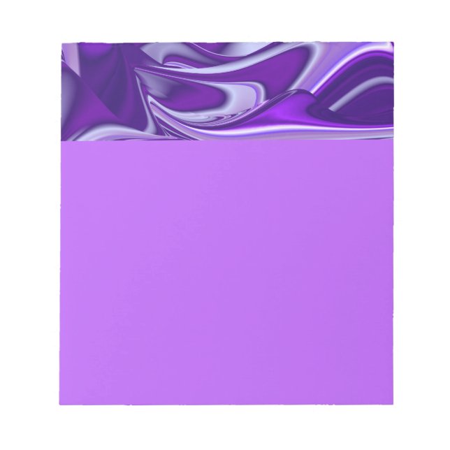 Bloc-note Rêves arc-en-ciel à fleurs violettes (Devant)