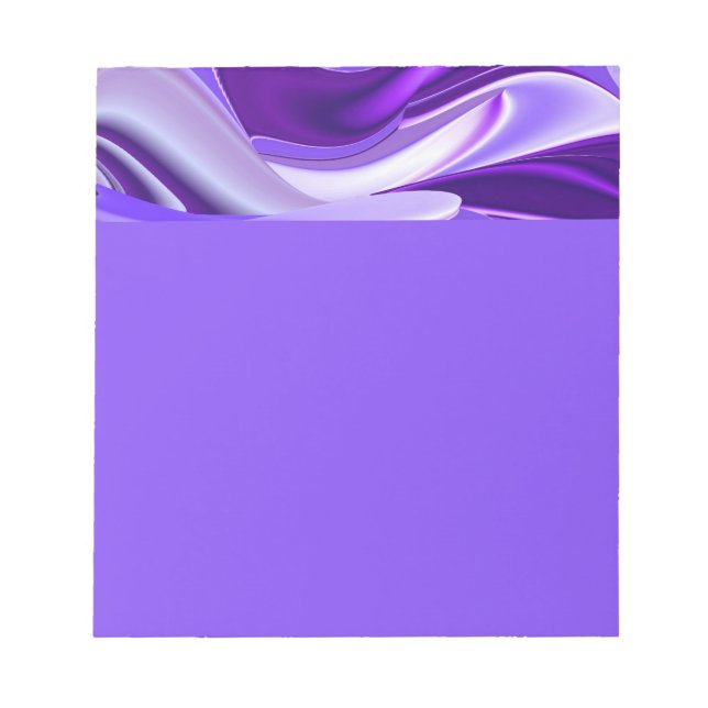 Bloc-note Rêves arc-en-ciel à fleurs violettes (Devant)