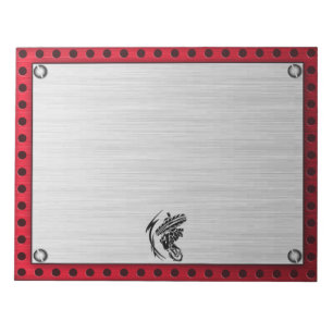 Bloc-note Revêtement métallique brossé Vélo à tête