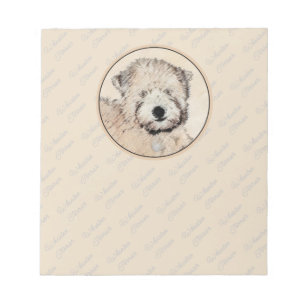 Bloc-note Revêtu doux Roue Peinture Terrier Art original