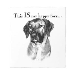 Bloc-note Rhodesian Ridgeback Happy Face