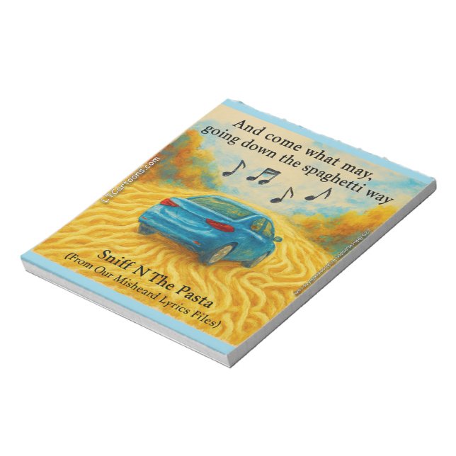 Bloc-note Rick London's Misheard Lyrics Spaghetti Way Funny (Tourné)