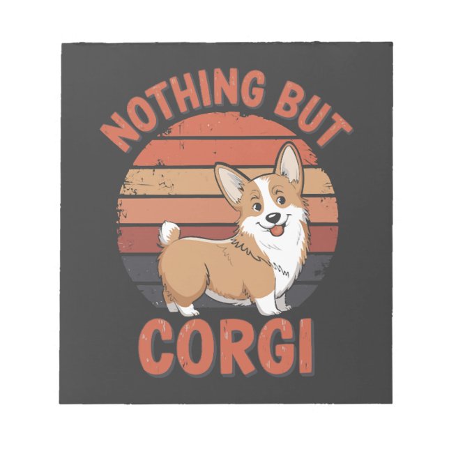 Bloc-note Rien que des Corgi (Devant)
