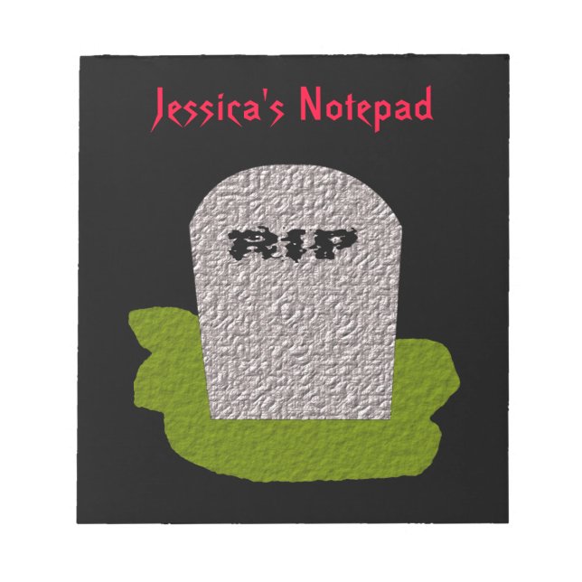 Bloc-note RIP Tombstone (Devant)